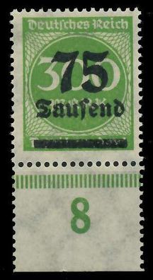 Deutsches REICH 1923 Hochinfla Nr 286 postfrisch URA X89C6BA