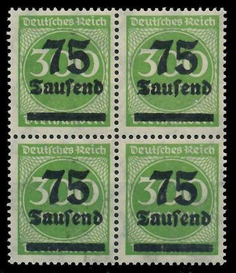 Deutsches REICH 1923 Hochinfla Nr 286 postfrisch VIERER X89C6C6