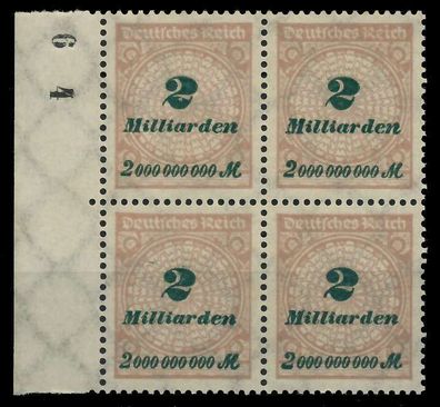 Deutsches REICH 1923 Hochinfla Nr 326A postfrisch VIERE X89C6F2