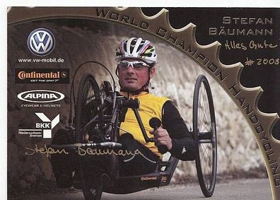 Stefan Bäumann Autogrammkarte Original Signiert Rollstuhlbaskettball + A37887