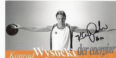 Konrad Wysocki Frankfurt Skyliners TOP AK Original Signiert Basketball + G 5438