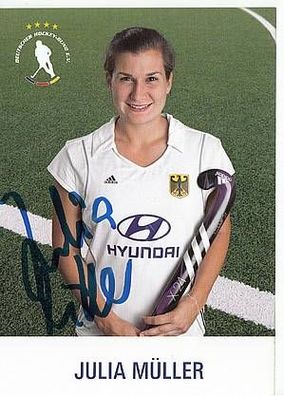 Julia Müller TOP National AK Original Signiert Hockey + A38057