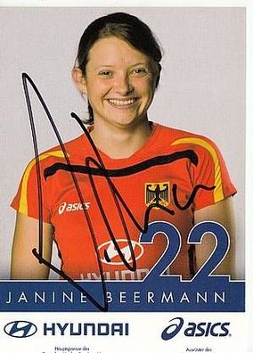 Janine Beermann TOP National AK Original Signiert Hockey + A38077