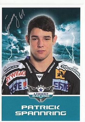 Patrick Spannring Black Wings Linz 2011-12 TOP AK Orig. Sign. Eishockey + A38206