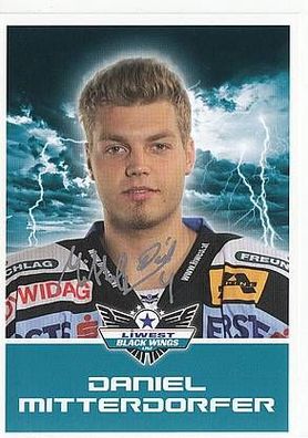 D. Mitterdorfer Black Wings Linz 2011-12 TOP AK Original Signiert Eishockey + A38212