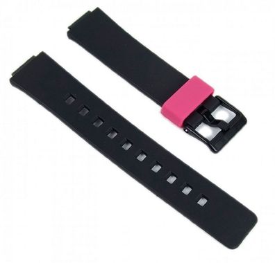 Casio Ersatzband Uhrenarmband Resin Band schwarz/ Pink LDF-52-1AEF LDF-52