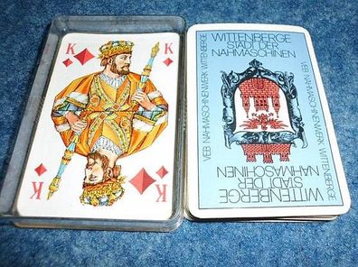 Kartenspiel / Skatkarten---VEB Nähmaschinenwerk Wittenberge