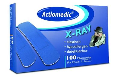 Actiomedic® X-RAY Pflasterstrips elastisch 19 x 72 mm 100 St./ Packung