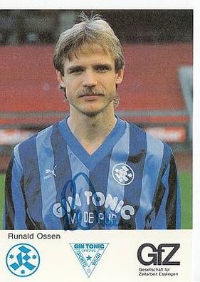 Runald Ossen Stuttgarter Kickers 1988-89 Autogrammkarte + A38478