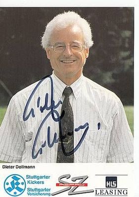 Dieter Dollmann Stuttgarter Kickers 1991-92 Autogrammkarte + A38491