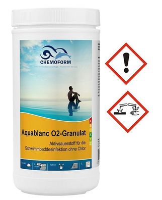 Chemoform O2 Granulat 1kg | Aktiv Sauerstoff Wasserpflege Pool Pflege ohne Chlor