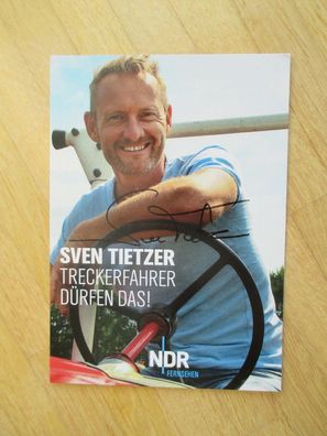 NDR Fernsehmoderator Sven Tietzer - handsigniertes Autogramm!!