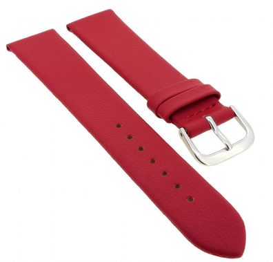 Minott Uhrenarmband | Ersatzband aus Leder in rot glatt | 33128