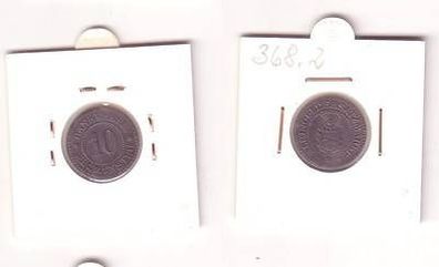 10 Pfennig Zink Münze Notgeld Bankverein Neumünster um 1917