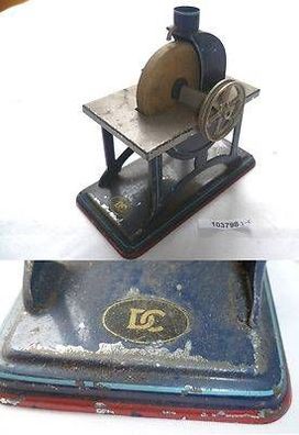 Dampfmaschinen Antriebsmodell Schleifstein aus Blech Firma Doll um 1930