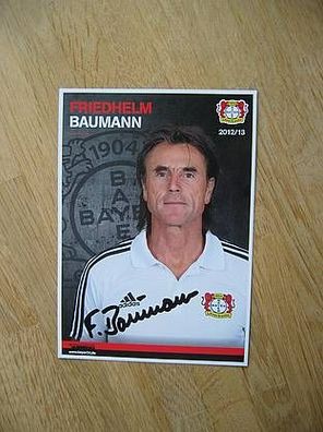 Bayer 04 Leverkusen Saison 12/13 Friedhelm Baumann - handsigniertes Autogramm!!!
