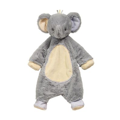 Schlummer-Elefant Baby-Schmusetuch Schnuffeltuch Schmusepuppe Kuscheltuch grau