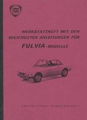 Reparaturanleitung Lancia Fulvia Oldtimer, Auto, PKW, Klassiker