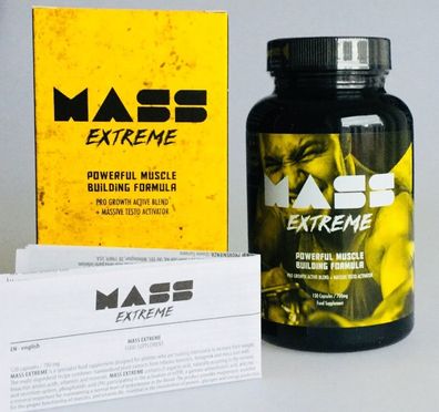 MassExtreme * NEU * 120 Kapseln (53,45€/100g) Mass Extreme