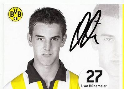 Uwe Hünemeier Borussia Dortmund 2006-07 Autogrammkarte + A39132