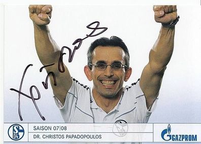 Christos Papadoulos FC Schalke 04 2007-08 Autogrammkarte + A39382