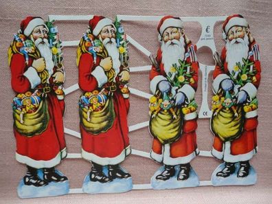6 große Santas Weihnachtsmänner # GLANZBILDER #  MLP 778 