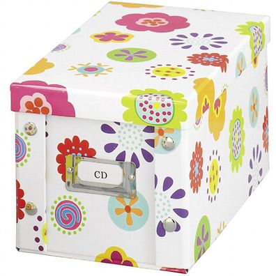 ZELLER CD-Box Papierbox Aufbewahrungsbox Pappe 28 x 16,5 x 15 cm