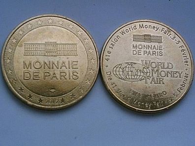 Original Bronze Medaille Frankreich Monnaie de paris zur Word money fair Berlin 2012