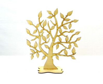 Jubiläums Baum zum Geburtstag aus Holz, 28 cm, Geschenk, Lebensbaum