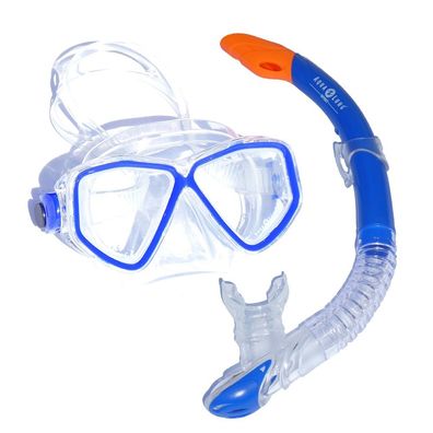 Taucherbrille Schnorchelset Aruba 2 LX für Erwachsene - mit Ventilschorchel