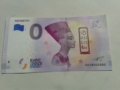 0 euro Schein Souvenirschein Ägypthen Nofretete Nefertiti 0 euro Banknote