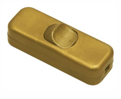 Schnurschalter Zwischenschalter Kabel Wipp Schalter - 3A 250V Gold