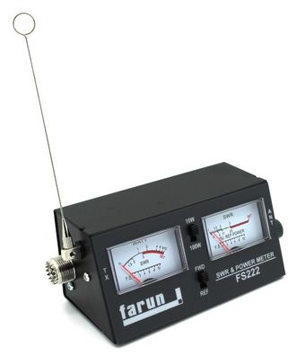 FS222 FARUN SWR Meter 26 - 30 MHz / 0-10W / 10-100W