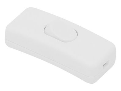 Schnurschalter Zwischenschalter Kabel Wipp Schalter PP11 - 2A 250V Weiß