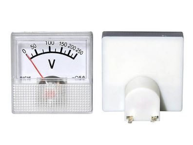 0 - 250 V DC Einbau Messinstrument Analog Voltmeter - MINI 40 x 40 x 25