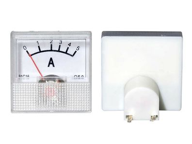 0 - 5 A DC Einbau Messinstrument Analog Amperemeter mit Shunt - MINI 40x40x25mm