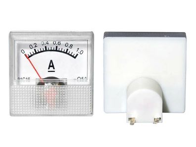 0 -1.0 A DC Einbau Messinstrument Analog Amperemeter mit Shunt - MINI 40x40x25mm