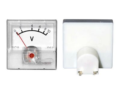 0 - 10 V DC Einbau Messinstrument Analog Voltmeter - MINI 40 x 40 x 25