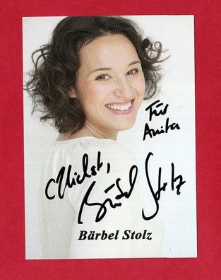 Bärbel Stolz (deutsche Schauspielerin ) - persönlich signiert