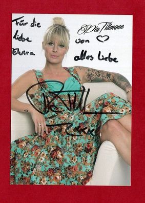 Pia Tillmann (Modell und deutsche Schauspielerin ) - persönlich signiert