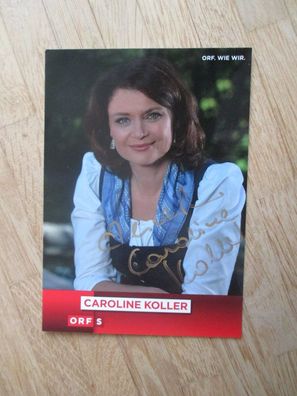 ORF Moderatorin Caroline Koller - handsigniertes Autogramm!!!