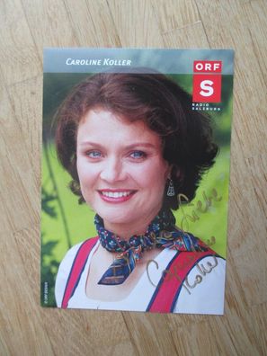 ORF Moderatorin Caroline Koller - handsigniertes Autogramm!!