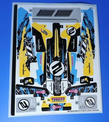LEGO® (36) Sticker 42095 Aufkleber technic Stunt Racer / Komplett