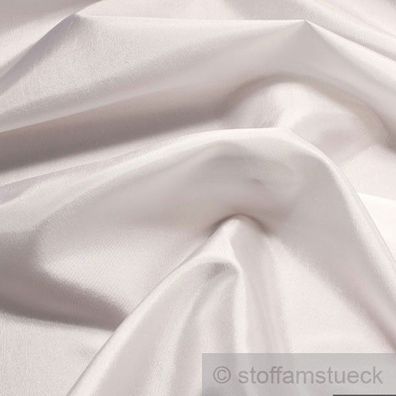 Stoff Polyester Kleidertaft weiß Taft dezenter Glanz