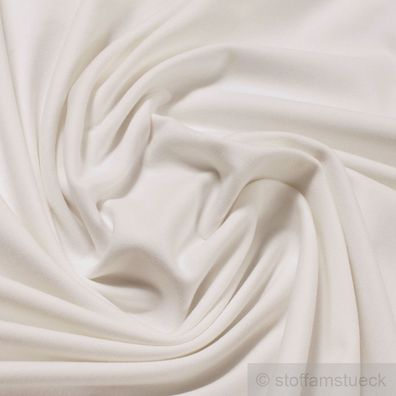 Stoff Baumwolle Elastan Single Jersey off-white T-Shirt Tricot weich dehnbar