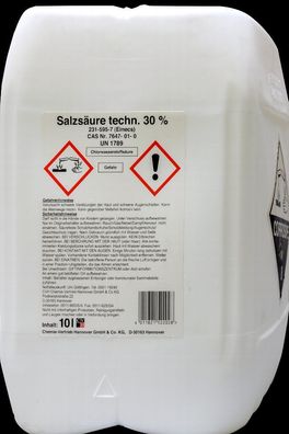 Salzsäure 30 % - 10 Liter