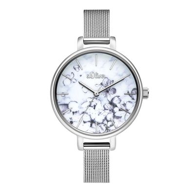 s. Oliver Damen Uhr Armbanduhr Edelstahl SO-3785-MQ