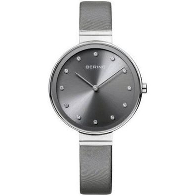 Bering Damen Uhr Armbanduhr Slim Classic - 12034-609 Leder