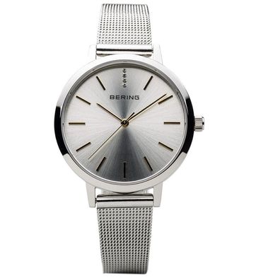 Bering Damen Uhr Armbanduhr Classic - 13434-001 Meshband