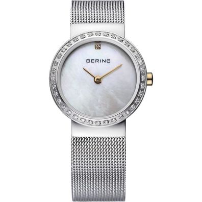 Bering Damen Uhr Armbanduhr Slim Classic - 10725-010 Meshband